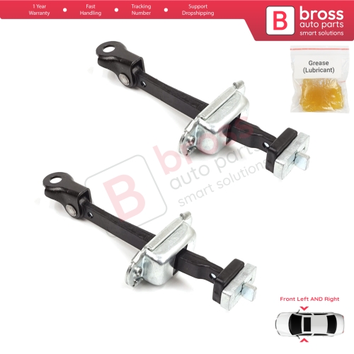 2 Pieces Front Door Stop Check Assy Limiter Strap for Honda Civic MK7 VII 2000-2006 Coupe HB Sedan 72380S5DA11