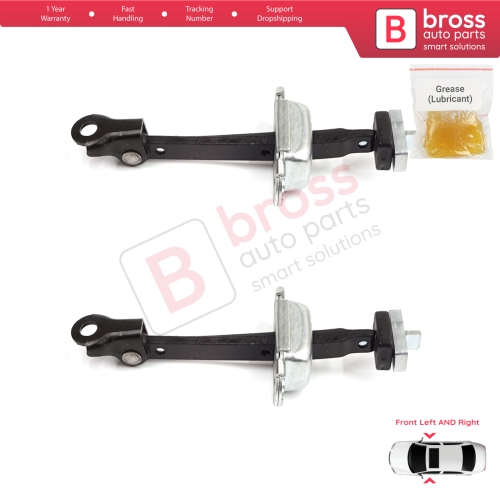 2 Pieces Front Door Stop Check Assy Limiter Strap for Honda Civic MK7 VII 2000-2006 Coupe HB Sedan 72380S5DA11