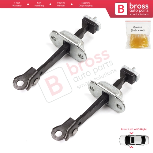 2 Pieces Front Door Stop Check Assy Limiter Strap for Honda Civic MK7 VII 2000-2006 Coupe HB Sedan 72380S5DA11