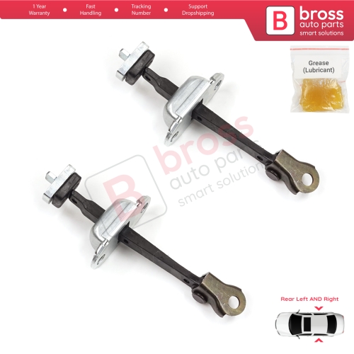 2 Pieces Rear Door Stop Check Assy Limiter Strap for Honda Civic MK7 VII 2000-2006 Hatchback Sedan 72880S5DA01