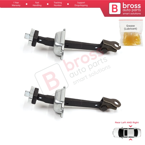 2 Pieces Rear Door Stop Check Assy Limiter Strap for Honda Civic MK7 VII 2000-2006 Hatchback Sedan 72880S5DA01