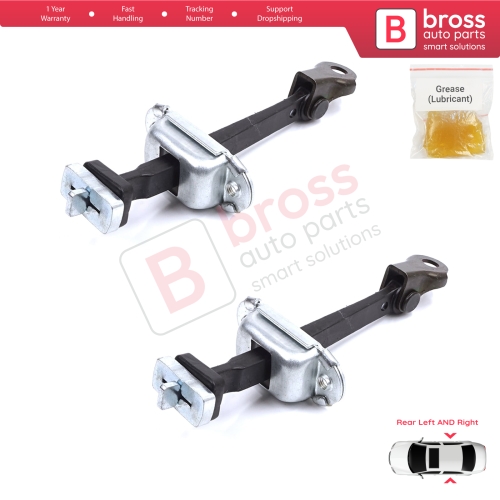 2 Pieces Rear Door Stop Check Assy Limiter Strap for Honda Civic MK7 VII 2000-2006 Hatchback Sedan 72880S5DA01