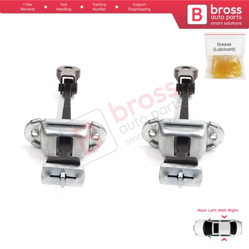 2 Pieces Rear Door Stop Check Assy Limiter Strap for Honda Civic MK7 VII 2000-2006 Hatchback Sedan 72880S5DA01