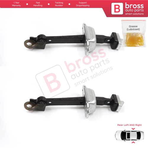 2 Pieces Rear Door Stop Check Assy Limiter Strap for Honda Civic MK7 VII 2000-2006 Hatchback Sedan 72880S5DA01
