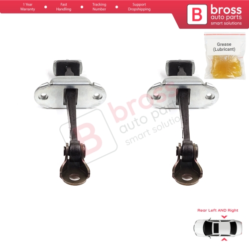 2 Pieces Rear Door Stop Check Assy Limiter Strap for Honda Civic MK7 VII 2000-2006 Hatchback Sedan 72880S5DA01