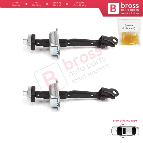 2 Pieces Front Door Stop Check Assy Limiter Strap for Honda Civic MK8 VIII 2005-2013 HB FN FK Sedan FD FA 72340SNLT01