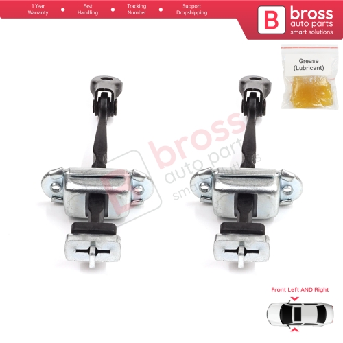 2 Pieces Front Door Stop Check Assy Limiter Strap for Honda Civic MK8 VIII 2005-2013 HB FN FK Sedan FD FA 72340SNLT01