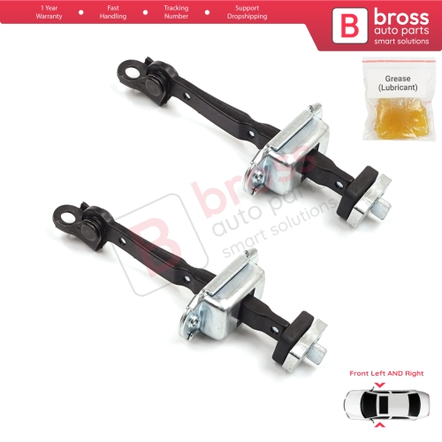 2 Pieces Front Door Stop Check Assy Limiter Strap for Honda Civic MK8 VIII 2005-2013 HB FN FK Sedan FD FA 72340SNLT01
