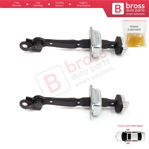 2 Pieces Front Door Stop Check Assy Limiter Strap for Honda Civic MK8 VIII 2005-2013 HB FN FK Sedan FD FA 72340SNLT01