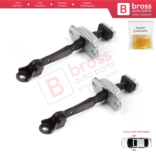 2 Pieces Front Door Stop Check Assy Limiter Strap for Honda Civic MK8 VIII 2005-2013 HB FN FK Sedan FD FA 72340SNLT01