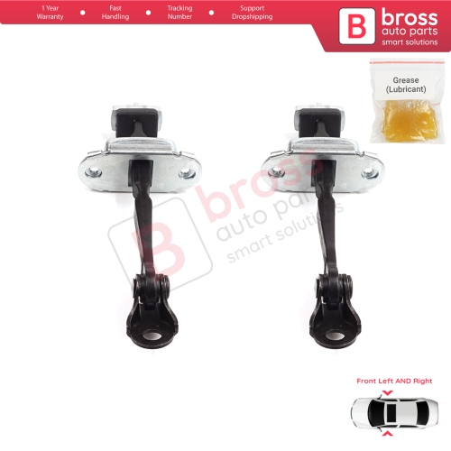 2 Pieces Front Door Stop Check Assy Limiter Strap for Honda Civic MK8 VIII 2005-2013 HB FN FK Sedan FD FA 72340SNLT01