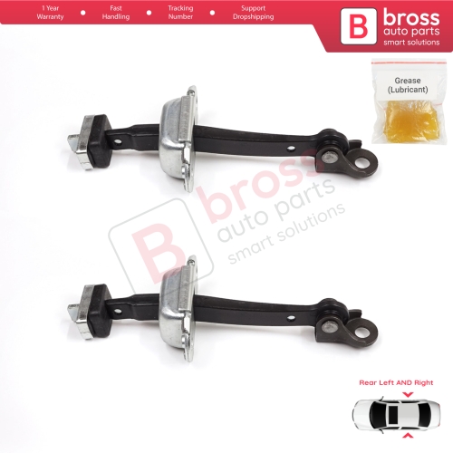2 Pieces Rear Door Stop Check Assy Limiter Strap for Honda Civic MK8 VIII 2005-2013 HB FN FK Sedan FD FA 72340SNLT01