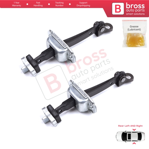 2 Pieces Rear Door Stop Check Assy Limiter Strap for Honda Civic MK8 VIII 2005-2013 HB FN FK Sedan FD FA 72340SNLT01