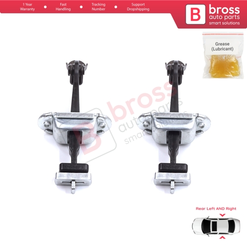2 Pieces Rear Door Stop Check Assy Limiter Strap for Honda Civic MK8 VIII 2005-2013 HB FN FK Sedan FD FA 72340SNLT01