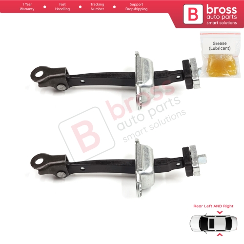 2 Pieces Rear Door Stop Check Assy Limiter Strap for Honda Civic MK8 VIII 2005-2013 HB FN FK Sedan FD FA 72340SNLT01