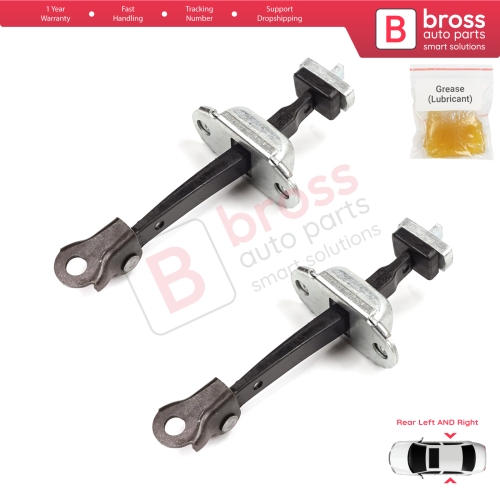 2 Pieces Rear Door Stop Check Assy Limiter Strap for Honda Civic MK8 VIII 2005-2013 HB FN FK Sedan FD FA 72340SNLT01