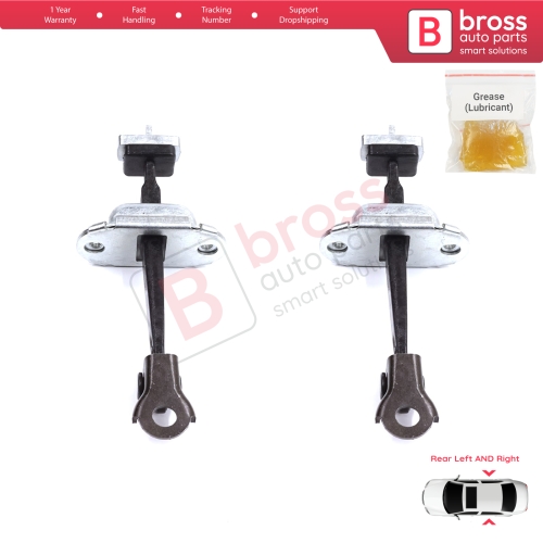 2 Pieces Rear Door Stop Check Assy Limiter Strap for Honda Civic MK8 VIII 2005-2013 HB FN FK Sedan FD FA 72340SNLT01