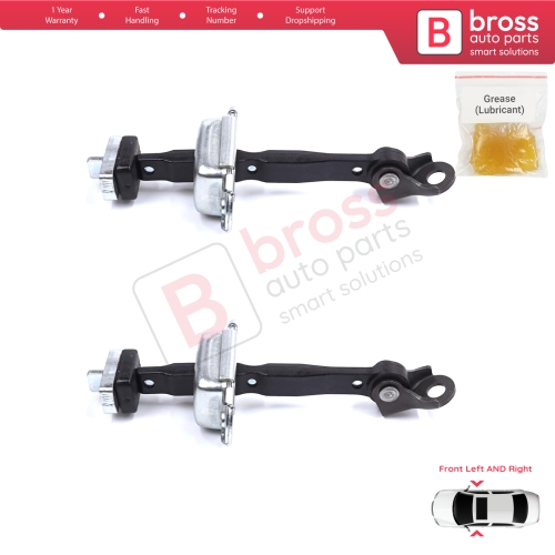 2 Pieces Front Door Stop Check Assy Limiter Strap for Honda Civic MK9 IX 2011-2016 HB Tourer FK Sedan FB FG 72380TV0E01