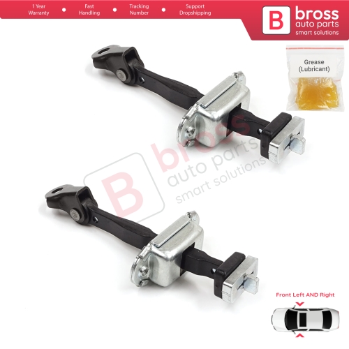 2 Pieces Front Door Stop Check Assy Limiter Strap for Honda Civic MK9 IX 2011-2016 HB Tourer FK Sedan FB FG 72380TV0E01