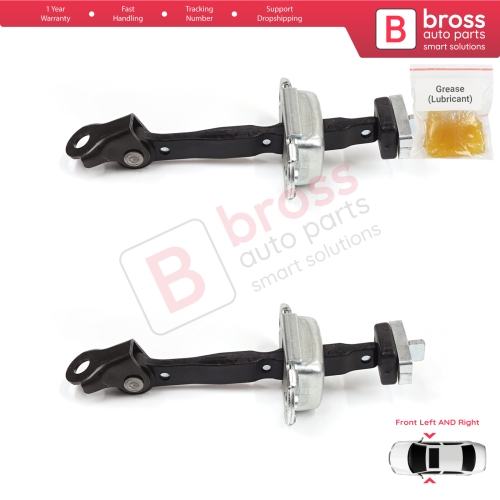 2 Pieces Front Door Stop Check Assy Limiter Strap for Honda Civic MK9 IX 2011-2016 HB Tourer FK Sedan FB FG 72380TV0E01