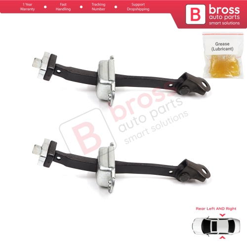 2 Pieces Rear Door Stop Check Assy Limiter Strap for Honda Civic MK9 IX 2011-2016 HB Tourer FK Sedan FB FG 72840TV0E01