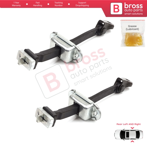 2 Pieces Rear Door Stop Check Assy Limiter Strap for Honda Civic MK9 IX 2011-2016 HB Tourer FK Sedan FB FG 72840TV0E01