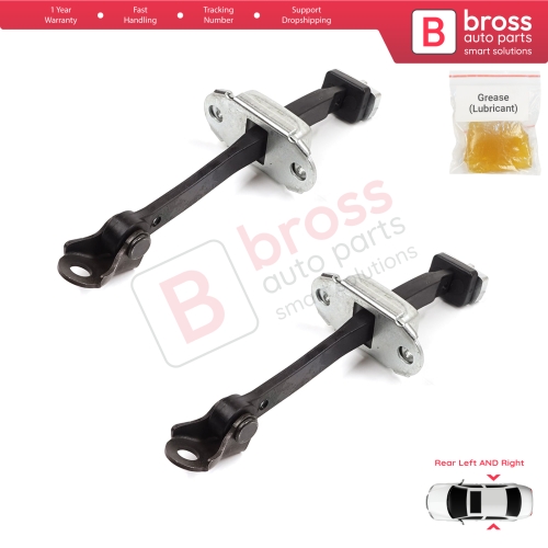 2 Pieces Rear Door Stop Check Assy Limiter Strap for Honda Civic MK9 IX 2011-2016 HB Tourer FK Sedan FB FG 72840TV0E01