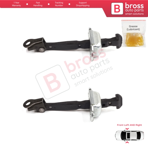 2 Pieces Front Door Stop Check Assy Limiter Strap for Honda Civic MK10 X 2016-2021 Insight MK3 III ZE4 72380TBAA01