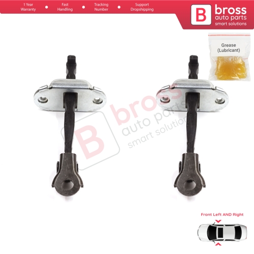 2 Pieces Front Door Stop Check Assy Limiter Strap for Honda Civic MK10 X 2016-2021 Insight MK3 III ZE4 72380TBAA01