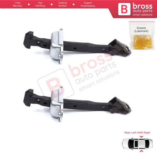 2 Pieces Rear Door Stop Check Assy Limiter Strap for Honda Civic MK10 X 2016-2021 Insight MK3 III ZE4 72840TBAA01
