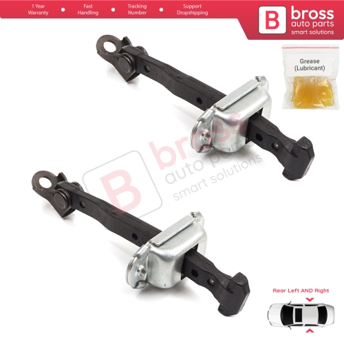 2 Pieces Rear Door Stop Check Assy Limiter Strap for Honda Civic MK10 X 2016-2021 Insight MK3 III ZE4 72840TBAA01