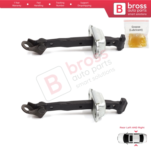 2 Pieces Rear Door Stop Check Assy Limiter Strap for Honda Civic MK10 X 2016-2021 Insight MK3 III ZE4 72840TBAA01