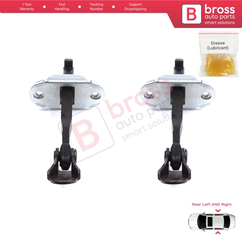 2 Pieces Rear Door Stop Check Assy Limiter Strap for Honda Civic MK10 X 2016-2021 Insight MK3 III ZE4 72840TBAA01