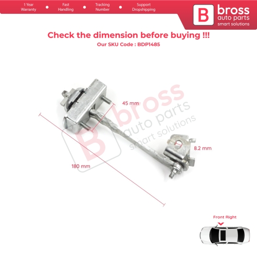Front Right Door Stop Check Assy Limiter Strap for Mercedes Sprinter W901 W902 W903 W904 W905 VW LT MK2 1996-2006 A9017200916