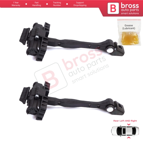 2 Pieces Rear Door Stop Check Assy Limiter Strap for Audi A1 8X 8X1 8XK 8XA 8XF 2010-2019 Hatchback Sportback 8X4839249C