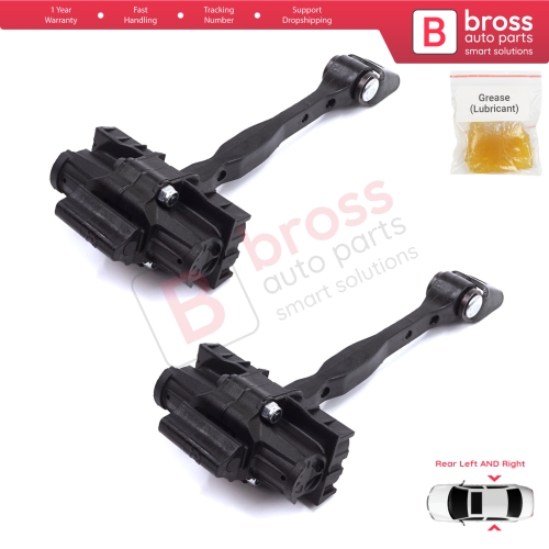 2 Pieces Rear Door Stop Check Assy Limiter Strap for Audi A1 8X 8X1 8XK 8XA 8XF 2010-2019 Hatchback Sportback 8X4839249C