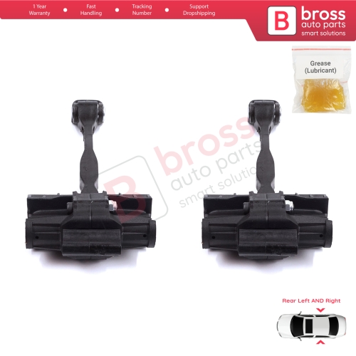 2 Pieces Rear Door Stop Check Assy Limiter Strap for Audi A1 8X 8X1 8XK 8XA 8XF 2010-2019 Hatchback Sportback 8X4839249C