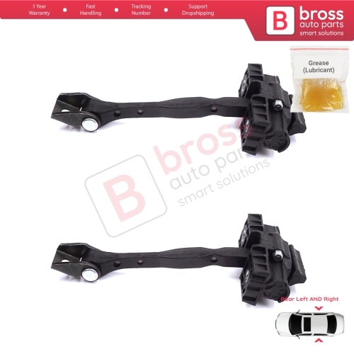 2 Pieces Rear Door Stop Check Assy Limiter Strap for Audi A1 8X 8X1 8XK 8XA 8XF 2010-2019 Hatchback Sportback 8X4839249C