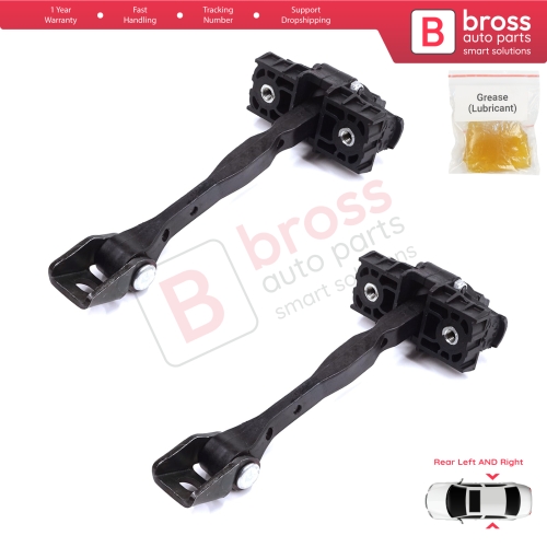 2 Pieces Rear Door Stop Check Assy Limiter Strap for Audi A1 8X 8X1 8XK 8XA 8XF 2010-2019 Hatchback Sportback 8X4839249C