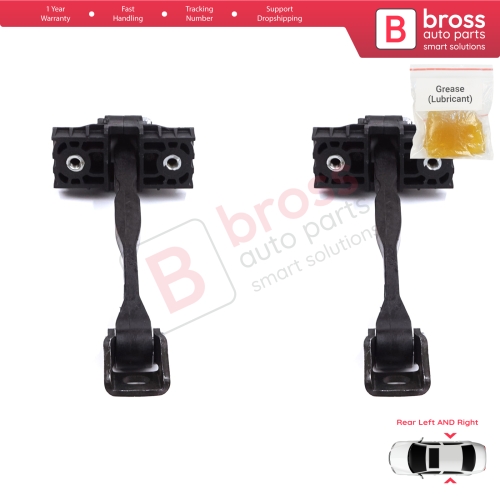 2 Pieces Rear Door Stop Check Assy Limiter Strap for Audi A1 8X 8X1 8XK 8XA 8XF 2010-2019 Hatchback Sportback 8X4839249C