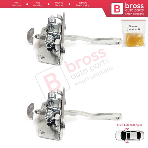 2 Pieces Front Door Stop Check Assy Limiter Strap for Audi A2 8Z0 2000-2005 8Z0837249