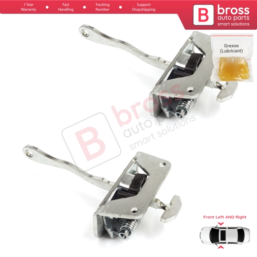 2 Pieces Front Door Stop Check Assy Limiter Strap for Audi A2 8Z0 2000-2005 8Z0837249