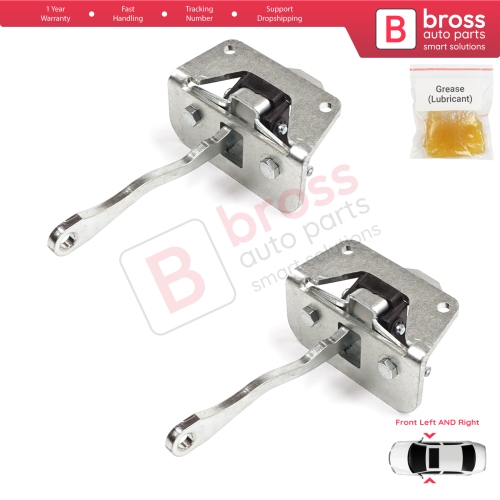 2 Pieces Front Door Stop Check Assy Limiter Strap for Audi A2 8Z0 2000-2005 8Z0837249