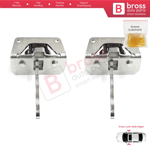 2 Pieces Front Door Stop Check Assy Limiter Strap for Audi A2 8Z0 2000-2005 8Z0837249