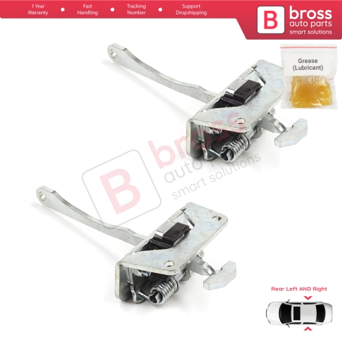 2 Pieces Rear Door Stop Check Assy Limiter Strap for Audi A2 8Z0 2000-2005 8Z0839249