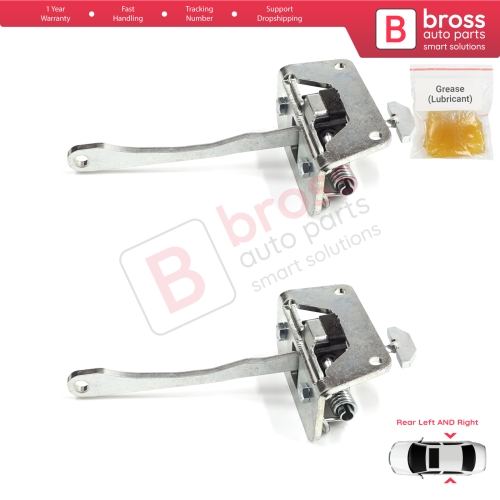 2 Pieces Rear Door Stop Check Assy Limiter Strap for Audi A2 8Z0 2000-2005 8Z0839249