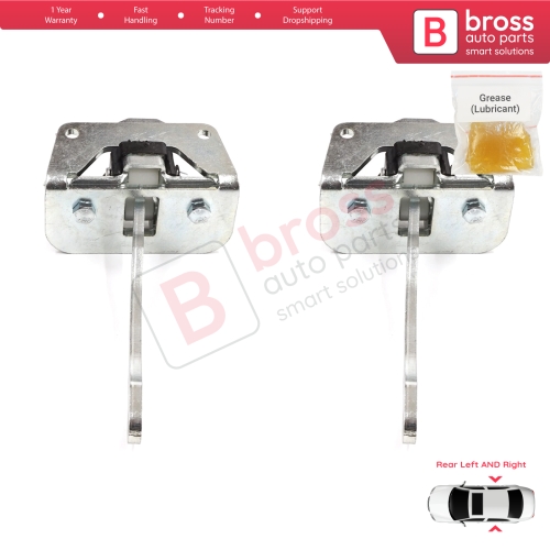 2 Pieces Rear Door Stop Check Assy Limiter Strap for Audi A2 8Z0 2000-2005 8Z0839249