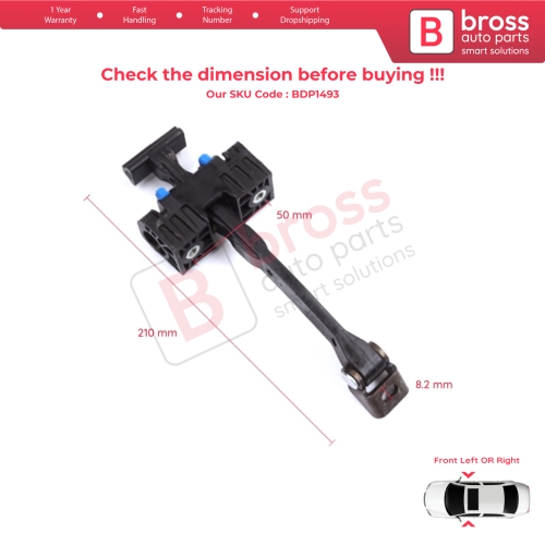2 Pieces Front Door Stop Check Assy Limiter Strap for Audi A4 S4 RS4 B8 8K 8K2 8K5 8KH 2007-2016 8K0837249D