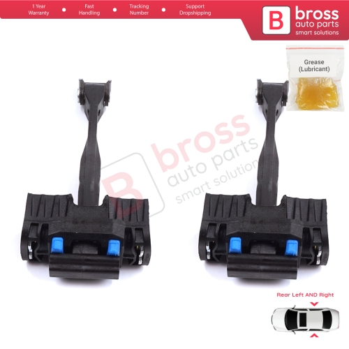 2 Pieces Rear Door Stop Check Assy Limiter Strap for Audi A4 S4 B9 8W 8WH 8W5 8WD 8WJ 8W2 8WC 2015-On 8W0839249