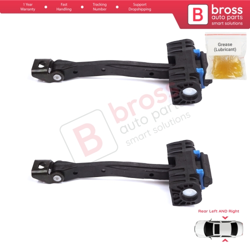 2 Pieces Rear Door Stop Check Assy Limiter Strap for Audi A4 S4 B9 8W 8WH 8W5 8WD 8WJ 8W2 8WC 2015-On 8W0839249